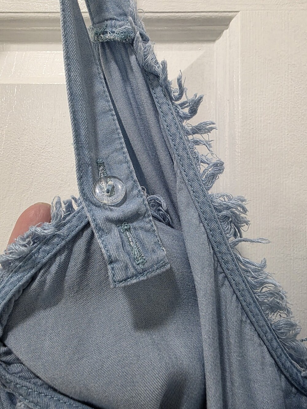 CATO Plus Size Chambray Genie Jumpsuit 26/28W 4X - Picture 12 of 15